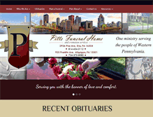 Tablet Screenshot of pittsfuneralhome.com